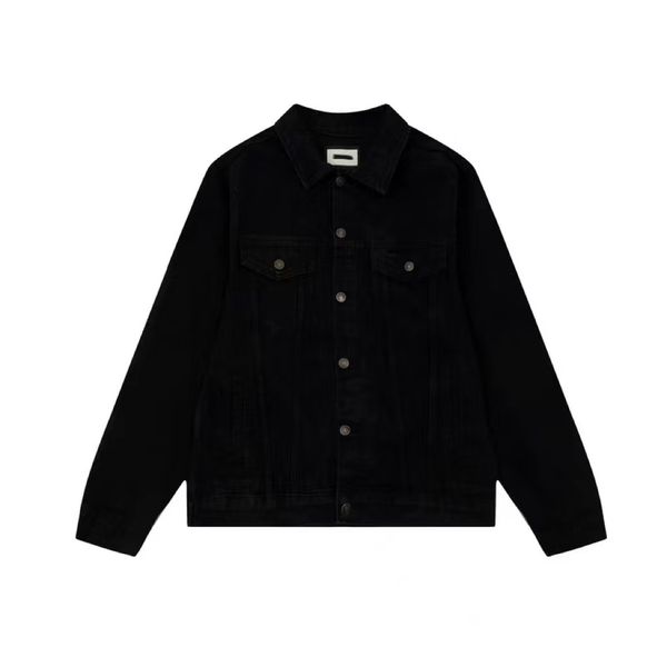 

autumn and winter new men's jacket fashion new denim jacket casual versatile slim fit wash handsome jacket men's and women's, Black;brown