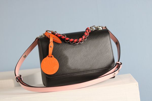 

twist denim water ripple shoulder crossbody bag designer luxury handbags women mini totes lady purses messenger bags clutch wallets