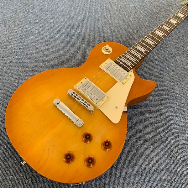 

maple hat electric guitar, rosewood fingerboard,mahogany body and neck,tone-pro bridge,ing