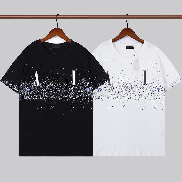 

2023 summer men women designers t shirts loose oversize tees apparel fashion mans casual chest letter shirt luxury street shorts sleeve clo, White;black
