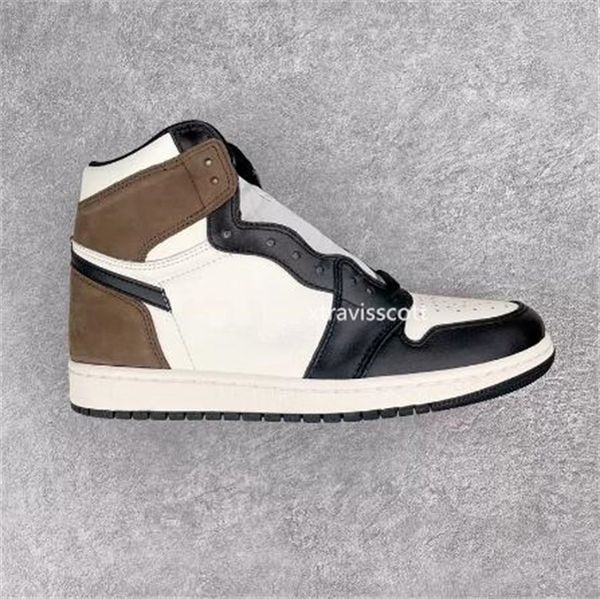 

new release basketball shoes mens jumpman 1 high og classical dark mocha small barbs backboard high og men women outdoor sneakers trainers s