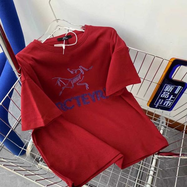 

arc t shirt for men arcterxy t shirts embroidery round neck towel embroidery t-shirt short sleeve 3d9y, White;black