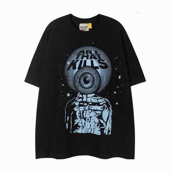

men's t-shirts galleryes designer summer gallary shirt alphabet printed star same round neck short sleeve t-shirt for men and women 1a2, White;black