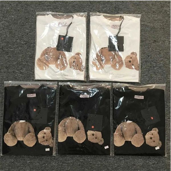 

2023 t shirt cotton short-sleeved fashion men and women short t-shirt couple models men and women cotton printed short, White;black