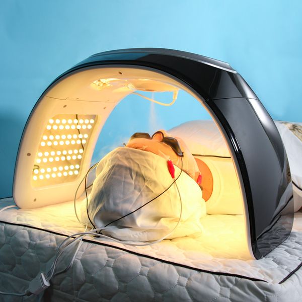 

2023 nano spray led pdt light therapy pn skin rejuvenation machine multifunction with ems 7 colors acne treatment