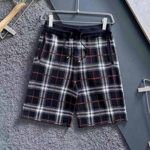 

designer men's shorts pure cotton wool elastic drawstring shorts casual sports beach fashion novelty european and american hip-hop stre, White;black