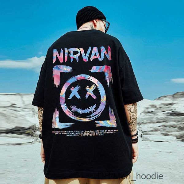 

men's t-shirt summer trend fashion street print personality couple classic short sleeve black and white designer t-shirt clothing women, White;black