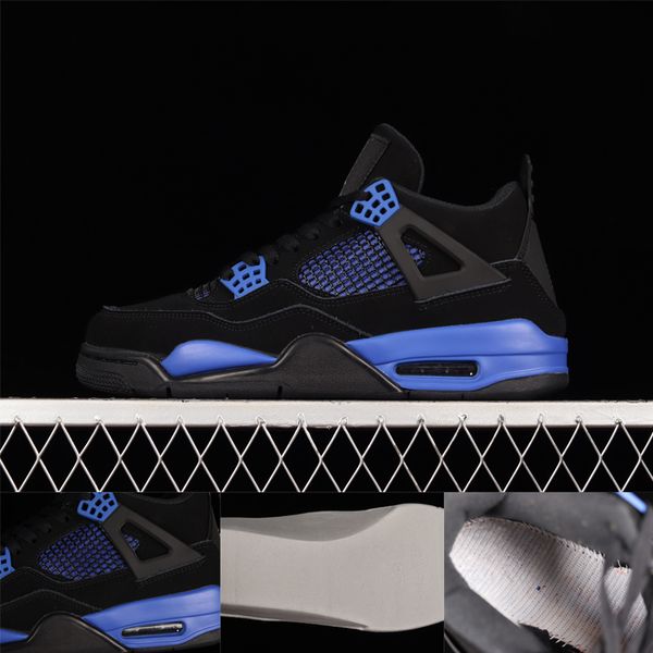 

jumpman 4 mens womens basketball shoes heilan ct8527-018 black royal blue men women designers sports sneakers