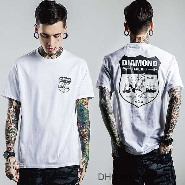 

men's t-shirt summer trend street print must-have for fashionable men classic short sleeve black and white designer t-shirt clothing wo, White;black