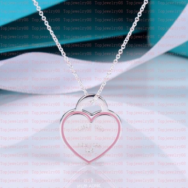 

sterling silver heart-shaped couple chain designer shape original fashion luxury classic bracelet necklace set female jewelry gift with box, Black