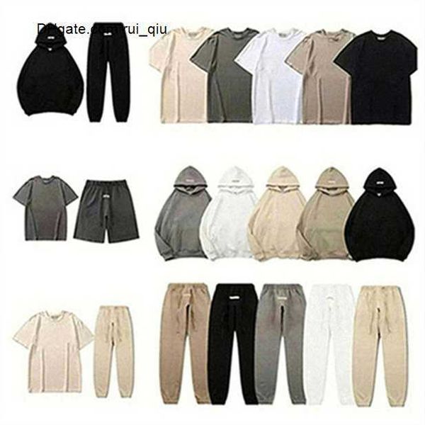 

warm designer hooded hoodies sweater tracksuit men's women's fashion couple summer short sleeve shorts streetwear pullover trouser, Black