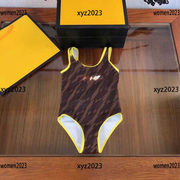 

2023 baby clothes girls swimwear designer one-piece new arrival kid letter printing beach supplies size 80-150 cm mar23, Black