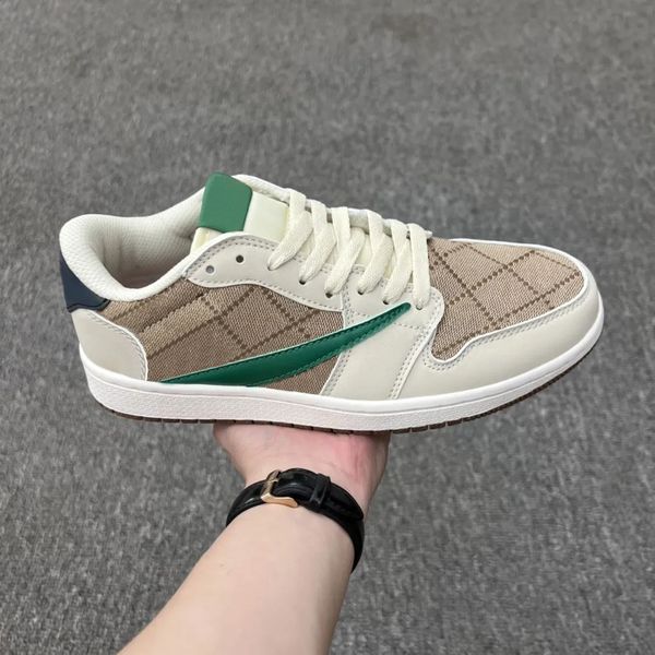 

1s joe 1s tripartite co branded barbed low cricket shoes culture basketball shoes couple high beauty men's and women's sports shoe, Black