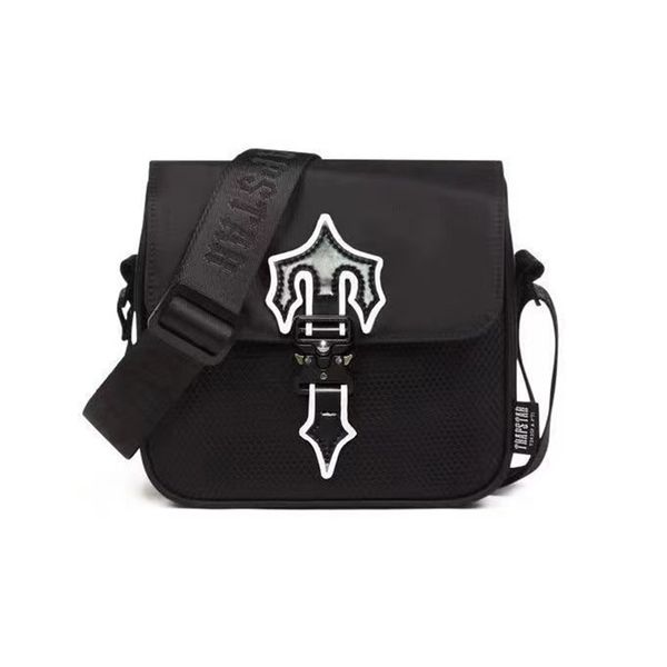 

trapstar irongate t messenger crossbody bag luxury designer men fashion black shoulder bag outdoor work waterproof bags
