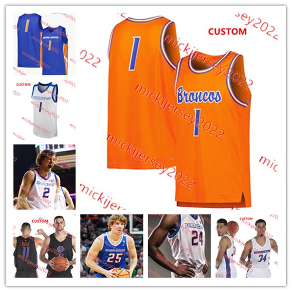 

boise state basketball jersey chibuzo agbo max rice 10 marcus shaver jr. 13 pavle kuzmanovic 14 mohamed sylla custom stitched boise state br, Black