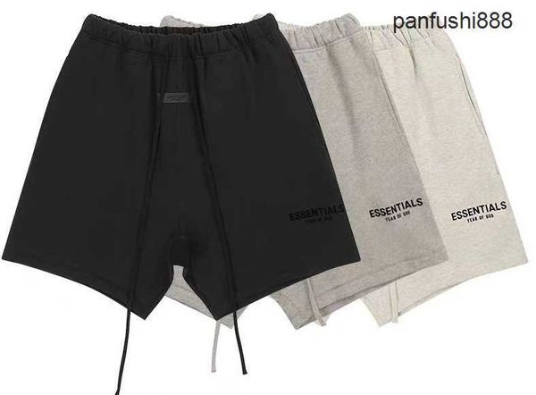 

foggg men s casual shorts foggfeargod essen season 8 double track high street casual loose black flocked print shorts, White;black