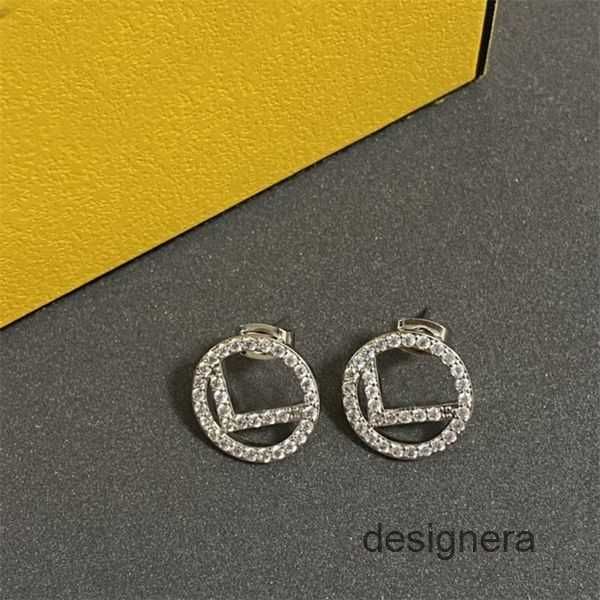 

stud designers ear studs luxurys diamond stud silver brand letters stud earrings women wedding party crystal rhinestone hoop earrings 2n5da, Golden;silver