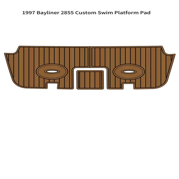 

1997 bayliner 2855 custom swim platform boat eva foam teak deck floor pad mat self backing ahesive seadek gatorstep style floor
