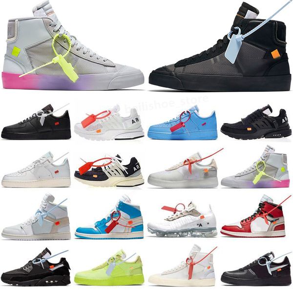 

2023 off prestos white running shoes mac volt green black fly racer chaussures designer zapatos triple blu mens and womens sneakers size 36-