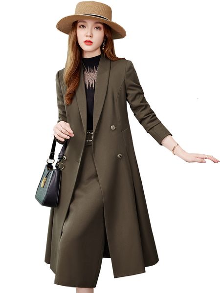 

two piece dress autumn winter formal skirt suit women female black apricot coffee long sleeve set for office ladies work wear 230324, White
