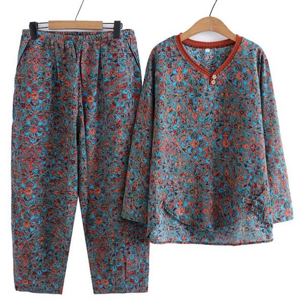 

women's plus size pants 8xl women sets 2023 spring button vneck pullover loose long sleeve casual two piece oversize curve clothes 230, Black
