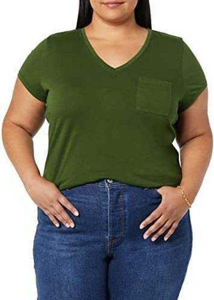 

women's t-shirt washed cotton short sleeve pocket v-neck t-shirt solid color white balck t-shirti021