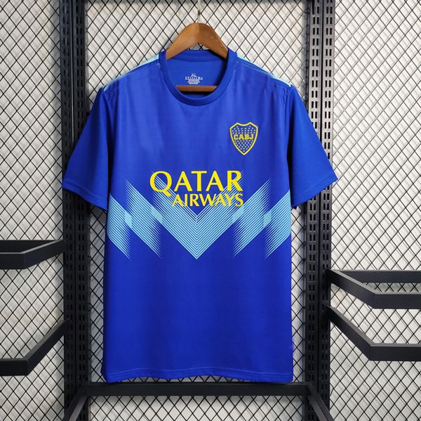 

thailand 22 23 24 boca juniors soccer jerseys benedetto maradona tevez de rossi 2022 2023 home away 3rd thailand football shirt, Black;yellow