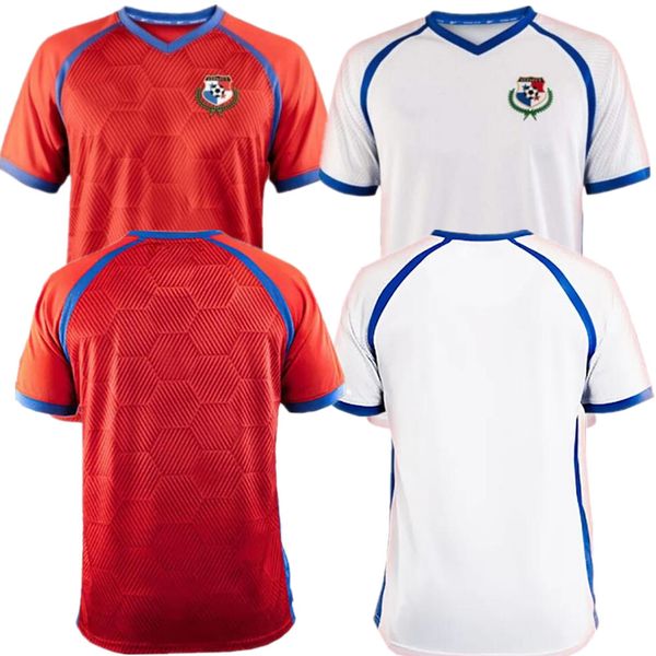 

2023 24 panama soccer jerseys panama's national team carrasquilla diaz barceneas home red and away white jersey 2023/24 men's t-sh, Black;yellow