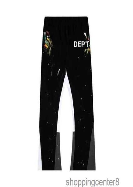 

men's jeans men039s hoodies gallerses for street speckled dept patchwork drawstring pants pant men women high streetwear guards desig10, Blue