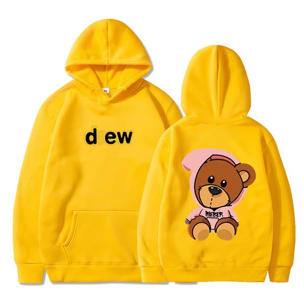 

men's and women's hoodies sweatshirts ship-hop hooded sweater men and women sports trendy baby bear print sweater size s--3xl, Black