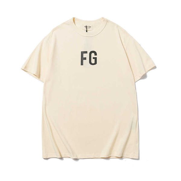 

for men high street season t shirts festival of god fg illusion print short sleeve t-shirt fog men's and women's hip hop tee fashi, White;black