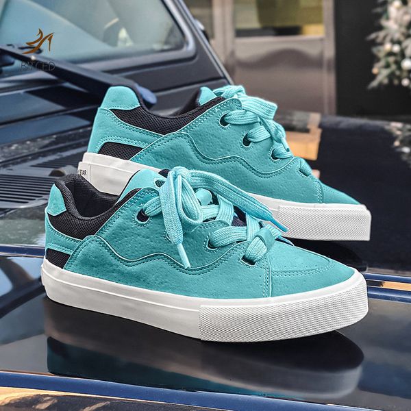 

dress shoe canvas casual sneakers 2023 spring fashion lace up flat running sports shoes plus size women's vulcanize 230324, Black