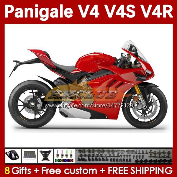 

motorcycle red stock fairings for ducati street fighter panigale v4s v4r v 4 v4 s r 18 19 20 body 41no.40 v4-s v4-r 18-22 v-4s v-4r 2018 201