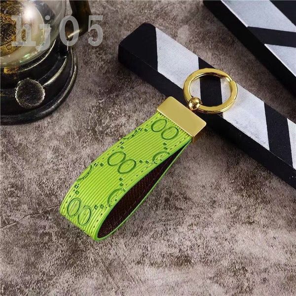 

mini keychains for men women designer leather keyring trendy bag charms letter portachiavi ladies purse pendant embossing key chain plated g, Silver