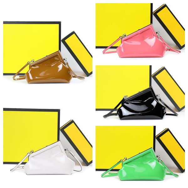 

designer clip clutch bag fashion patent leather crossbody bag women luxury shoulder bags dinner purse firsts handbags genuine leather print