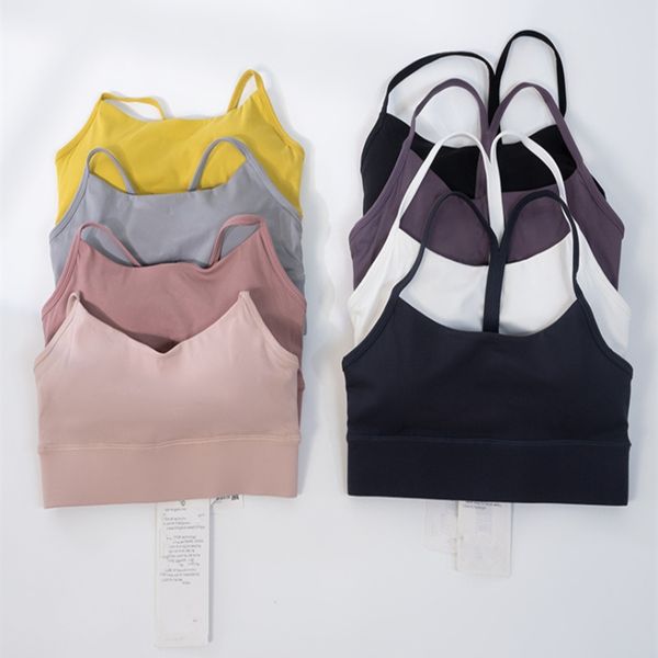 

lu-088 align yoga women's sports bra tank push up underwear y style back beauty running bras padded designer vest lemens