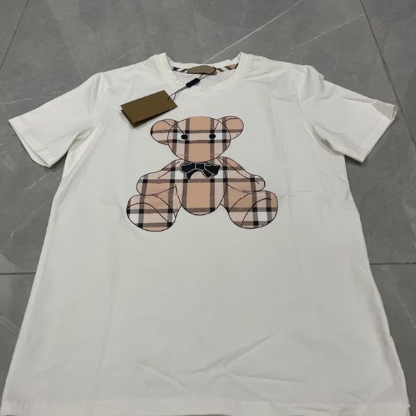 

2023 designers men's t-shirts clause fashion short sleeve bear print shirt tees apparel clothing tide streets europe america ladies po, White;black