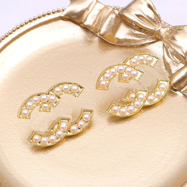 

20 styles extravagant design fashion ear stud earrings 18k gold plated crystal pearl stainless steel earring for women jewelry er0861-er0880, Golden;silver