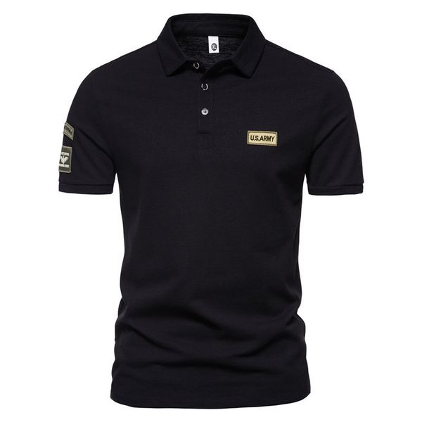 

mens polos summer mens lapel slim high street short sleeve outdoor sports tee 230323, White;black