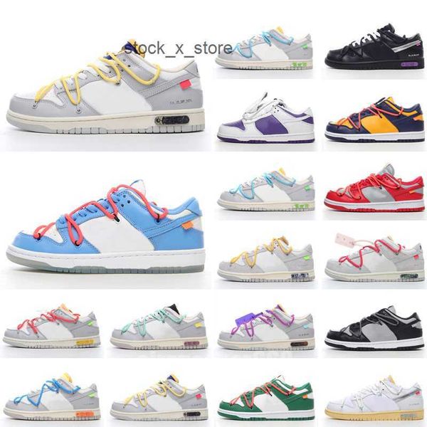 

2023 dunks low running shoes lot the 01-50 dunled university blue futura green yellow offs white men women sneakers 36-48 with box, Black