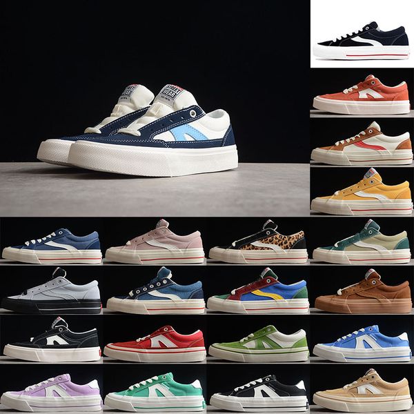 

1976 vision street wear men canvas shoes odd cirkus astley pro skateboard shoe stick light flat red women classic sports trainers