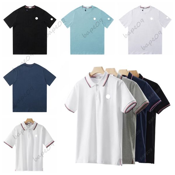 

mens designer polo shirt summer embroidery short sleeve casual men t, White;black