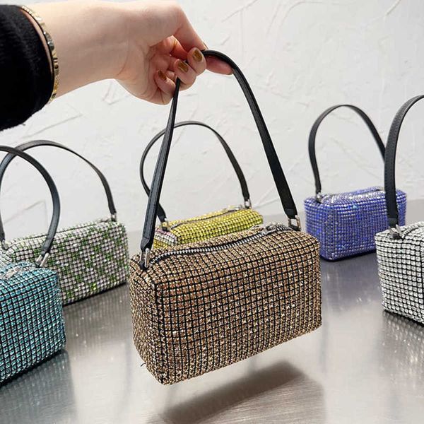 

totes tote bag diamonds shoulder bags soft designers handbag women evening bag fashion luxury colorful woman purse wallet 221226