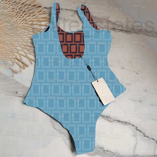 

women's plus size swimwear popularletters printed womens one piece low back padded summer fashion beach women swimsuit 0iac, Black