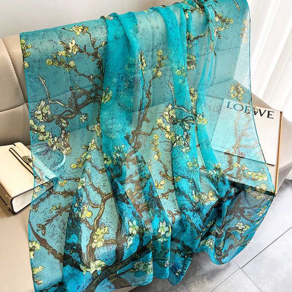 

sarongs new design brand scarf fashion small broken floral bubble chiffon shawl spring autumn wrap hijabs lady pashmina foulards bandana p23, Blue;gray