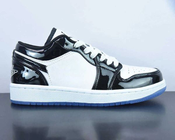 

2023 basketball shoes jumpman 1 low 'concord' 1s colour white/black outdoor sports sneaker with box