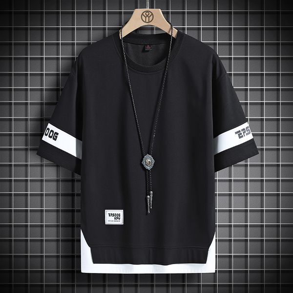 

men's tshirts summer short sleeves harajuku korea fashion white black t shirt streetwear hip hop oversize tshirt mens tees tshirt cloth
