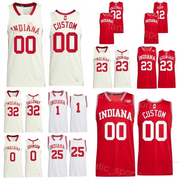 

college indiana hoosiers basketball jerseys 23 trayce jackson-davis 1 jalen hood-schifino 0 xavier johnson 25 race thompson 12 miller kopp t, Black