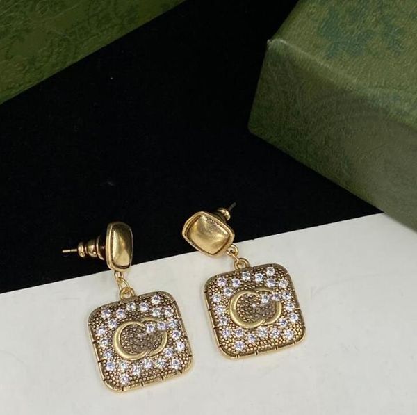 

new designed geometry dangle earring aretes orecchini g letter earrings stud for women party engagement jewelry accessories lovers gifts, Silver