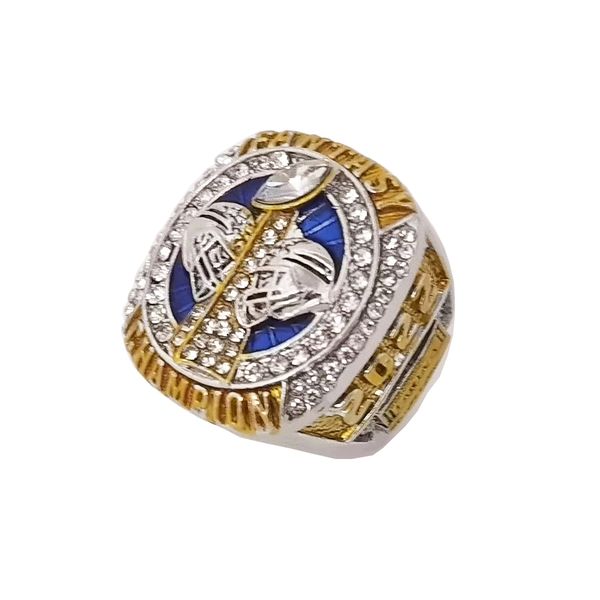 

2022 fantasy football ring ffl league trophy ring with stand drop shipping, Silver